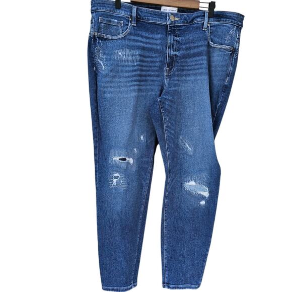 Lane Bryant Signature Fit Mid Rise Skinny Jeans Medium Wash Size 22 - Picture 3 of 8